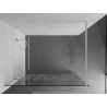 Mexen Kioto sprchová zástěna Walk-in 120 x 200 cm, bílý vzor 8 mm, bílá - 800-120-101-20-85