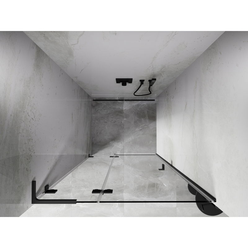 Mexen Lunar L sprchové dveře výkyvné levé 85 cm, transparentní, zbraň kov - 834L-085-000-95-00-L