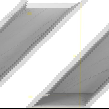 Mexen Lunar-B sprchové dveře výklopné levé 95 cm, transparentní, zlaté - 832-095-000-50-00-L