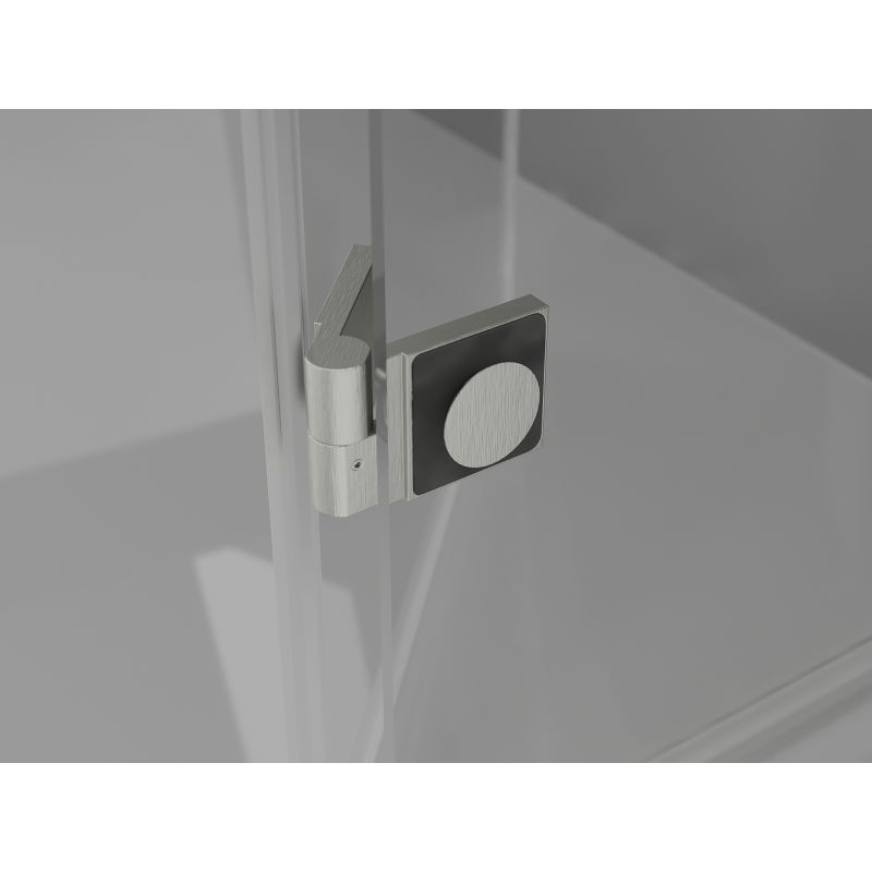 Mexen Lunar L sprchové dveře otočné levé 110 cm, transparentní, kartáčovaný nikl - 834L-110-000-97-00-L