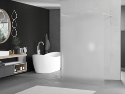 Mexen Kioto volně stojící sprchová zástěna 120 x 200 cm, mat 8 mm, bílá - 800-120-002-20-30