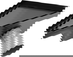 Mexen Flat-T M13 podlahová vpusť trojúhelníková 20 x 20 cm, černá - 1710320