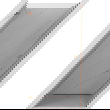 Mexen Lunar-B sprchové dveře výklopné levé 70 cm, transparentní, kartáčovaná měď - 832-070-000-65-00-L