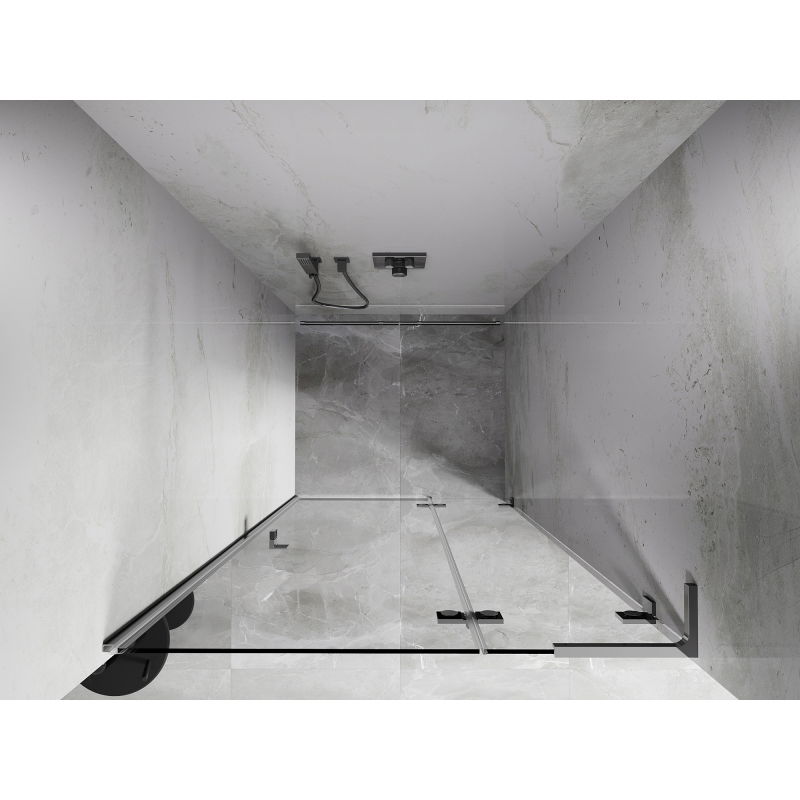 Mexen Lunar L sprchové dveře otočné pravé 70 cm, transparentní, chrom - 834L-070-000-01-00-P