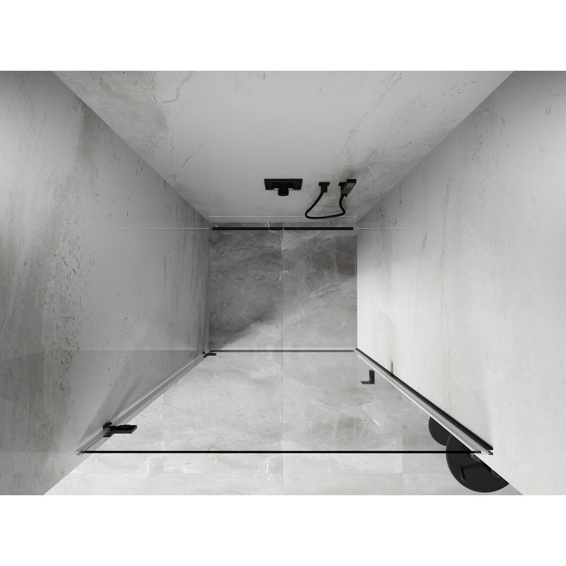 Mexen Lunar-B sprchové dveře otevírací levé 60 cm, transparentní, kartáčovaná šedá - 832-060-000-66-00-L