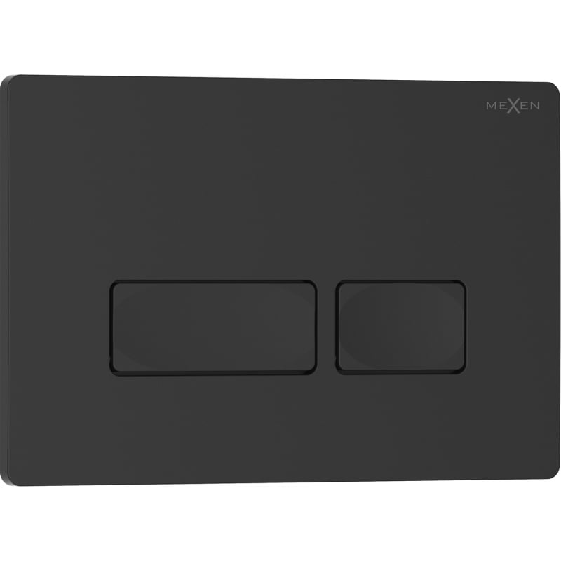 Mexen Tex 04 splachovací tlačítko, černý matný - 6104-02