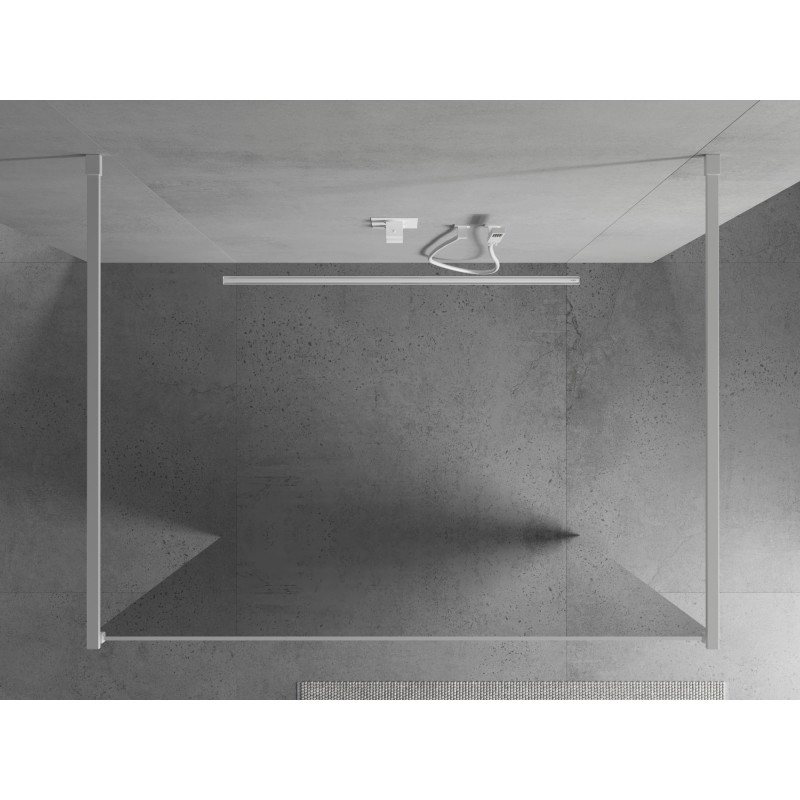 Mexen Kioto volně stojící sprchová zástěna 120 x 200 cm, zrcadlo 8 mm, bílá - 800-120-002-20-50