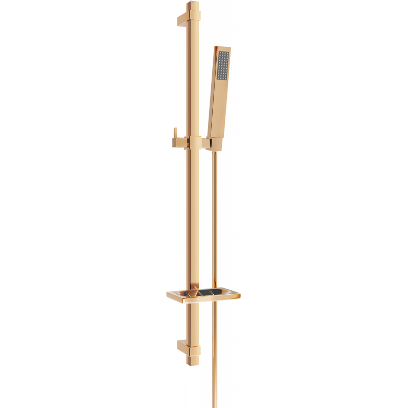 Mexen DQ00 sprchová sada posuvná, růžové zlato - 785004581-60