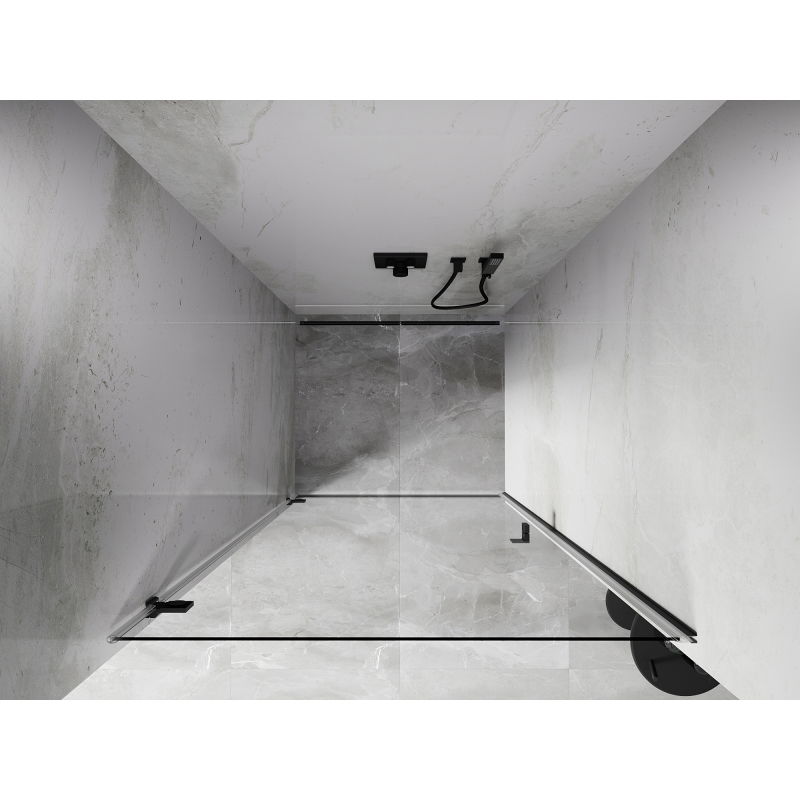 Mexen Lunar-B sprchové dveře výklopné levé 70 cm, transparentní, gun metal - 832-070-000-95-00-L