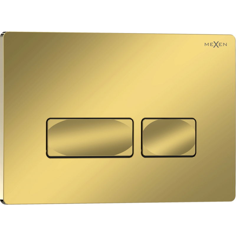 Mexen Tex 04 splachovací tlačítko, zlatý šampaňský lesklý - 6104-08