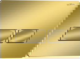 Mexen Tex 04 splachovací tlačítko, zlatý šampaňský lesklý - 6104-08