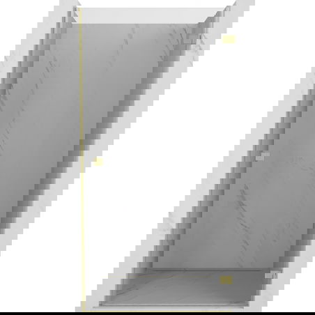 Mexen Lunar-B sprchové dveře otevírací pravé 70 cm, průhledné, kartáčované zlaté - 832-070-000-55-00-P