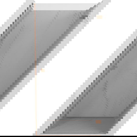 Mexen Lunar-B sprchové dveře otočné pravé 70 cm, transparentní, kartáčovaná měď - 832-070-000-65-00-P