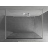 Mexen Kioto Volně stojící sprchová stěna 130 x 200 cm, bílý vzor 8 mm, bílá - 800-130-002-20-85