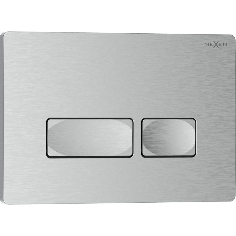 Mexen Tex 04 tlačítko splachovací, kartáčovaný nikl - 6104-10