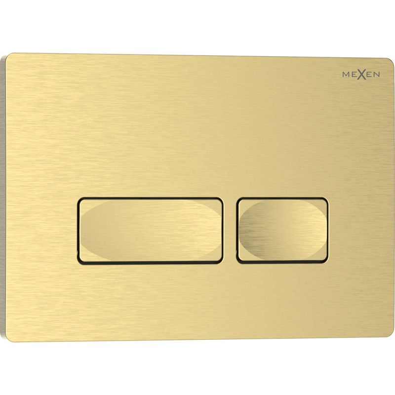 Mexen Tex 04 splachovací tlačítko, zlatý kartáčovaný - 6104-11