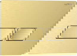 Mexen Tex 04 splachovací tlačítko, zlatý kartáčovaný - 6104-11