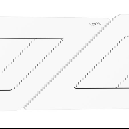Mexen Tex 05 splachovací tlačítko nerezová ocel, bílý lesk - 6105-01