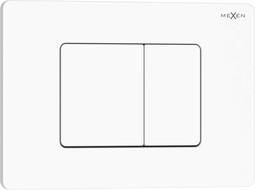 Mexen Tex 05 splachovací tlačítko nerezová ocel, bílý lesk - 6105-01