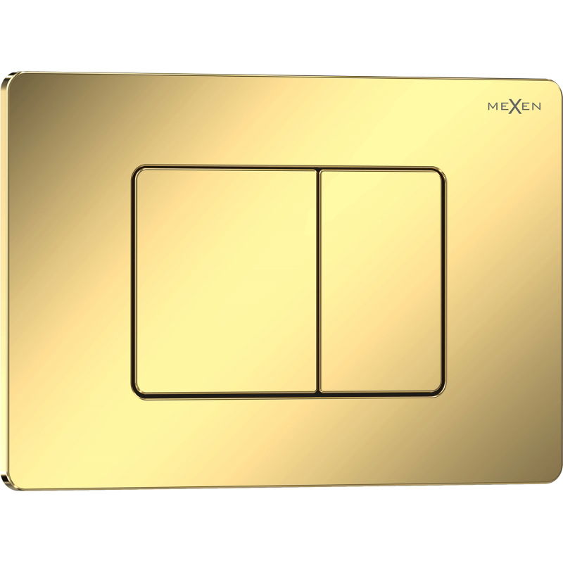 Mexen Tex 05 splachovací tlačítko nerezová ocel, zlatá šampaňská lesklá - 6105-08