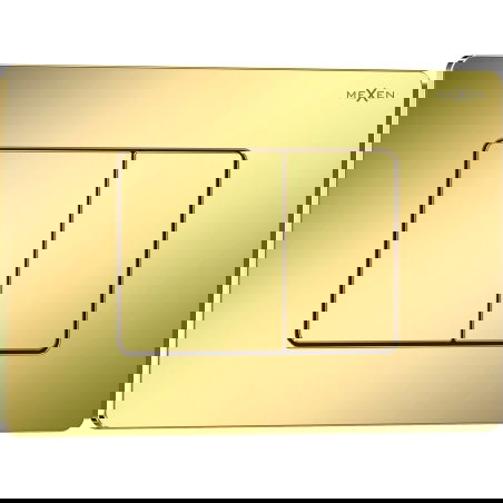 Mexen Tex 05 splachovací tlačítko nerezová ocel, zlatá šampaňská lesklá - 6105-08