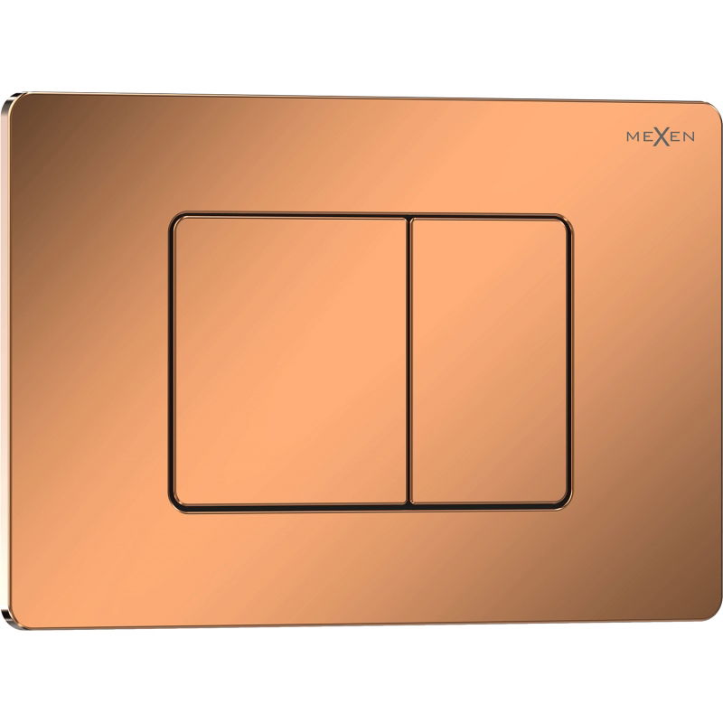 Mexen Tex 05 splachovací tlačítko nerezová ocel, růžové zlato lesklé - 6105-09