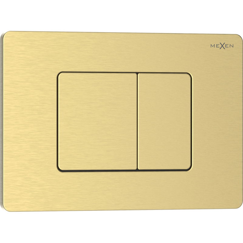 Mexen Tex 05 tlačítko splachování nerezová ocel, kartáčovaná zlatá - 6105-11
