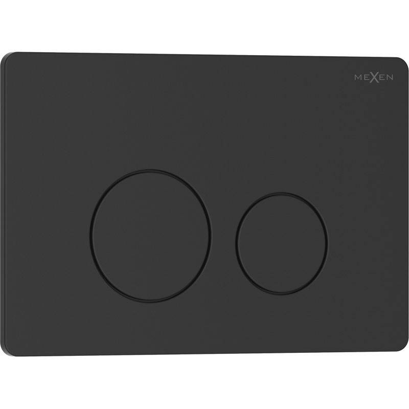 Mexen Tex 06 splachovací tlačítko nerezová ocel, černý matný - 6106-02