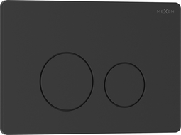 Mexen Tex 06 splachovací tlačítko nerezová ocel, černý matný - 6106-02