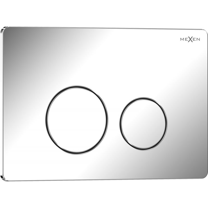 Mexen Tex 06 tlačítko splachování nerezová ocel, lesklý chrom - 6106-03