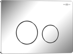 Mexen Tex 06 tlačítko splachování nerezová ocel, lesklý chrom - 6106-03