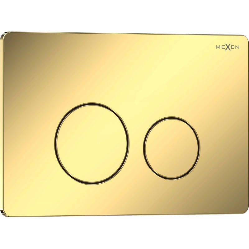 Mexen Tex 06 splachovací tlačítko nerezová ocel, zlatý šampaňský lesk - 6106-08
