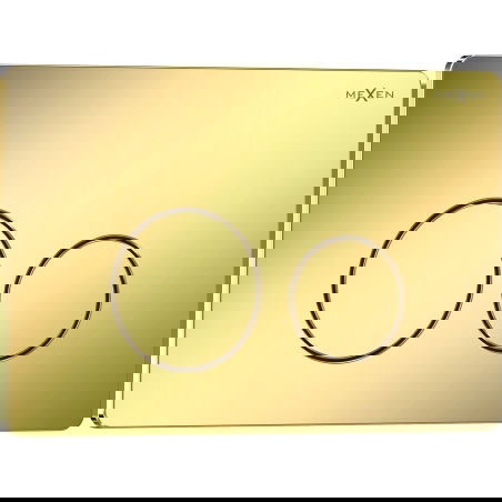 Mexen Tex 06 splachovací tlačítko nerezová ocel, zlatý šampaňský lesk - 6106-08