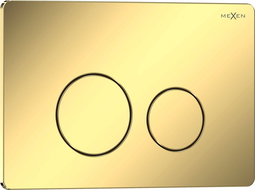 Mexen Tex 06 splachovací tlačítko nerezová ocel, zlatý šampaňský lesk - 6106-08