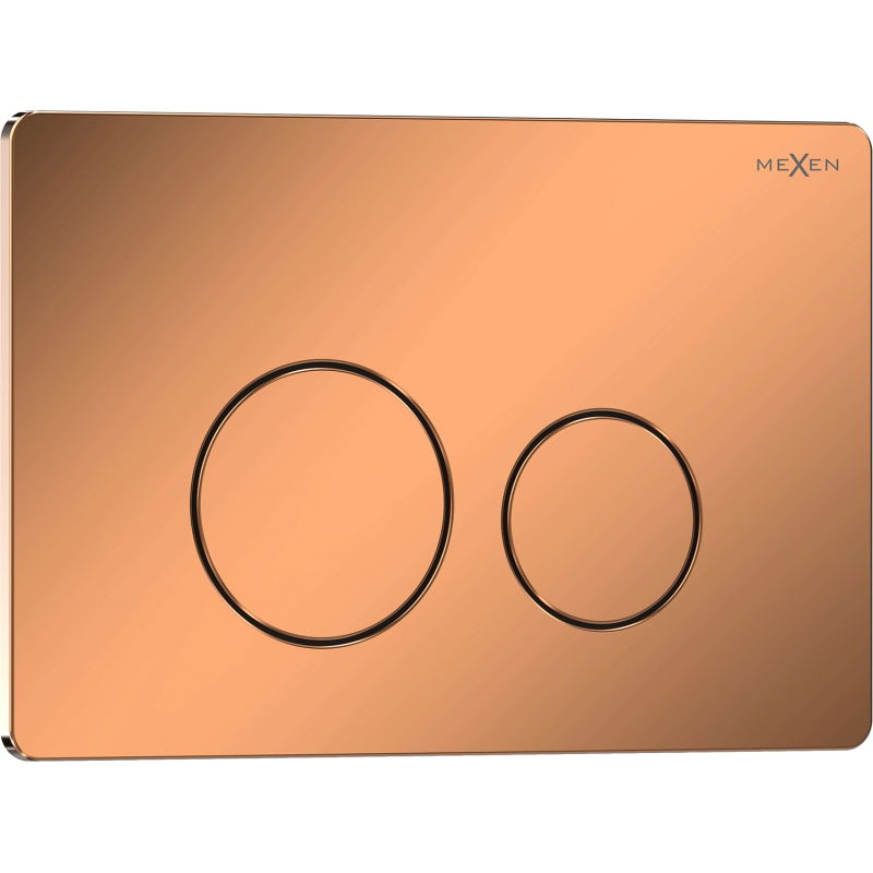 Mexen Tex 06 splachovací tlačítko nerezová ocel, růžové zlato lesklý - 6106-09
