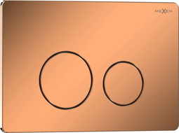 Mexen Tex 06 splachovací tlačítko nerezová ocel, růžové zlato lesklý - 6106-09