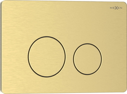 Mexen Tex 06 tlačítko splachování nerezová ocel, zlatá kartáčovaná - 6106-11