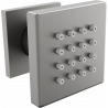 Mexen Cube nástěnná boční tryska, gun gray kartáčovaný - 79360-66