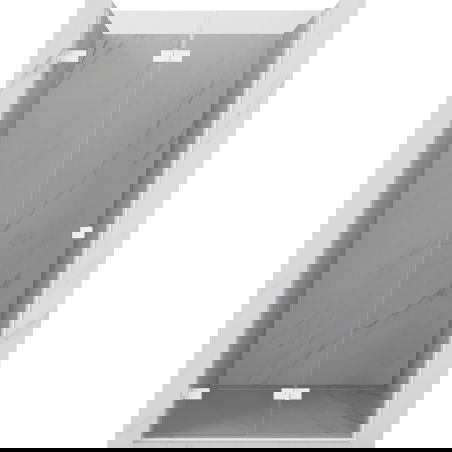 Mexen Lunar-F sprchové dveře skládací levé 60 cm, transparentní, bílé - 836-060-000-20-00-L