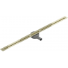 Mexen Flat 360° Super Slim lineární odtok rotační 120 cm, Zlatá - 1551120