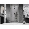 Mexen Lunar-F skládací sprchové dveře levé 85 cm, transparentní, gun gray kartáčovaný - 836-085-000-66-00-L