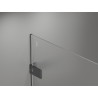 Mexen Lunar-F skládací sprchové dveře levé 85 cm, transparentní, gun gray kartáčovaný - 836-085-000-66-00-L