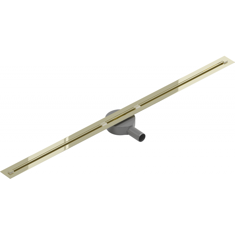 Mexen Flat 360° Super Slim lineární odtok rotační 130 cm, Zlatá - 1551130