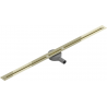 Mexen Flat 360° Super Slim lineární odtok rotační 130 cm, Zlatá - 1551130