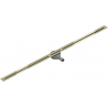 Mexen Flat 360° Super Slim lineární odtok rotační 160 cm, Zlatá - 1551160
