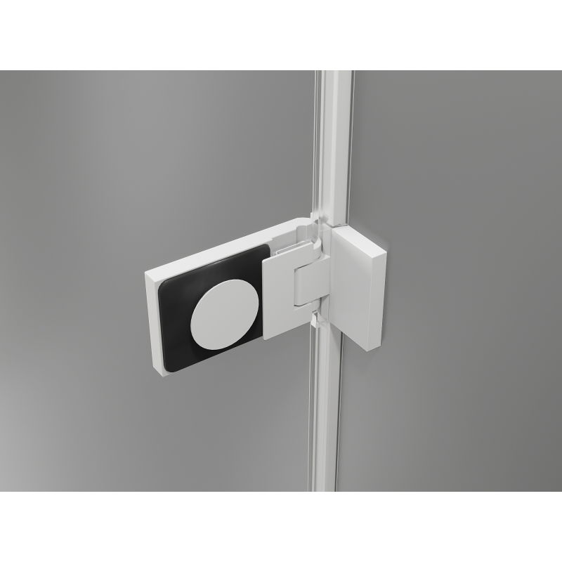 Mexen Lunar-F skládací sprchové dveře pravé 95 cm, transparentní, bílé - 836-095-000-20-00-P