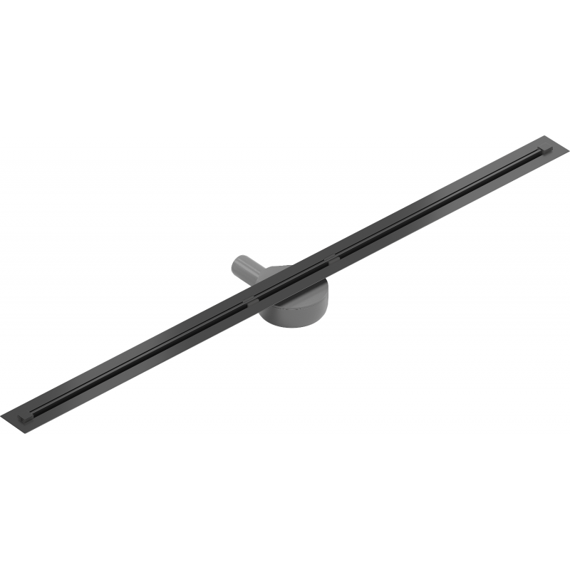 Mexen Flat 360° Slim Plochý 360° super tenký otočný liniový odtok 130 cm, černý - 1751130
