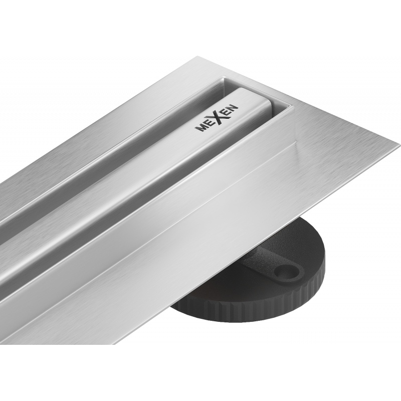 Mexen Flat 360° Slim otočný lineární odtok 150 cm, inox - 1041150