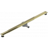Mexen Flat 360° Slim otočný liniový odtok 130 cm, zlatý - 1541130