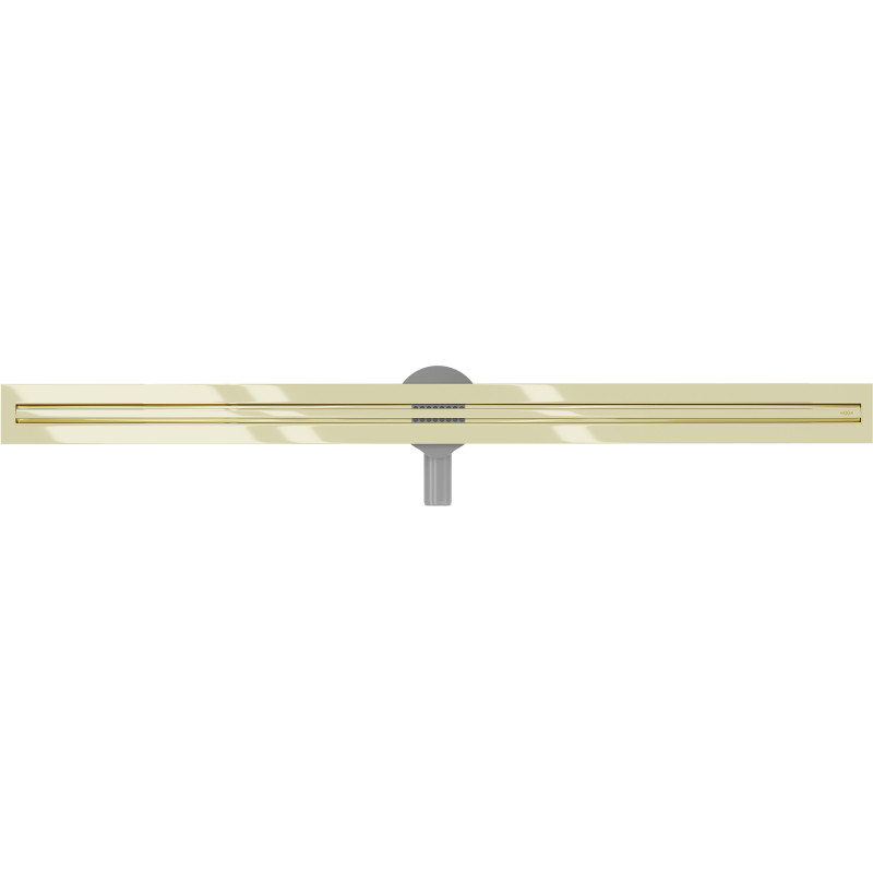 Mexen Flat 360° Slim otočný lineární odtok 150 cm, zlatý - 1541150